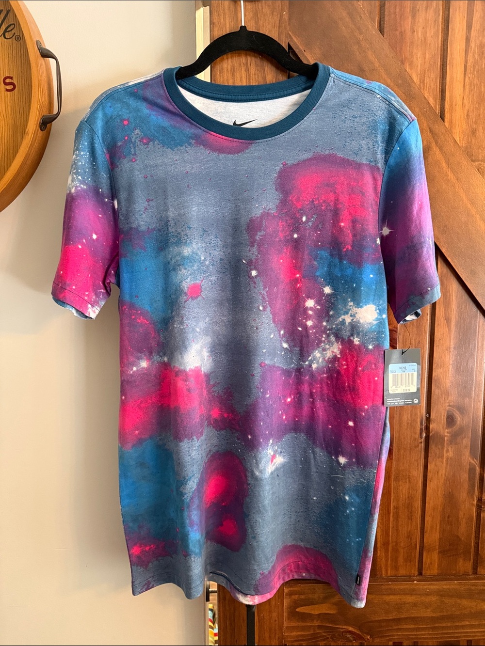 Nike Kids Galaxy Tee in Pink, Blue & Gray